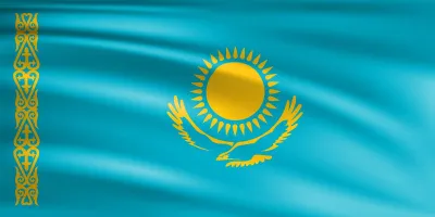 Флаг Казахстан